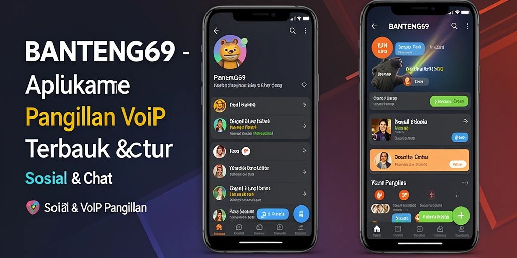 Tampilan antarmuka BANTENG69 saat melakukan panggilan VoIP.