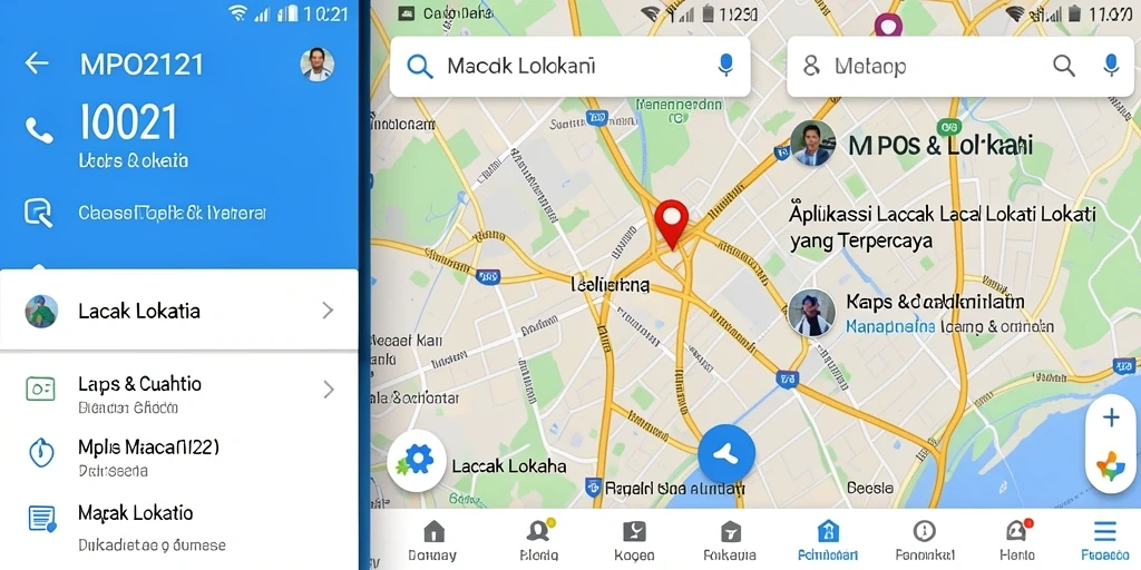 Tampilan antarmuka MPO2121 untuk pelacakan lokasi yang mudah dipahami.