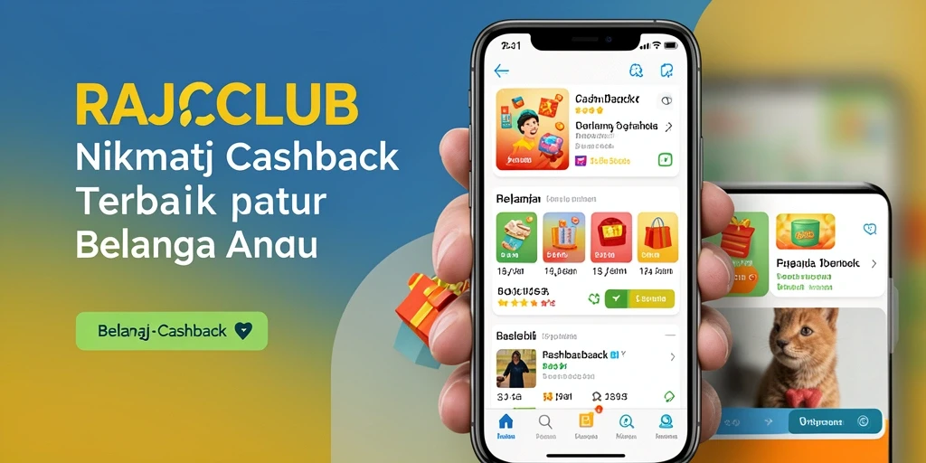 Tampilan antarmuka RAJACLUB yang memudahkan pengguna dalam mencari cashback.