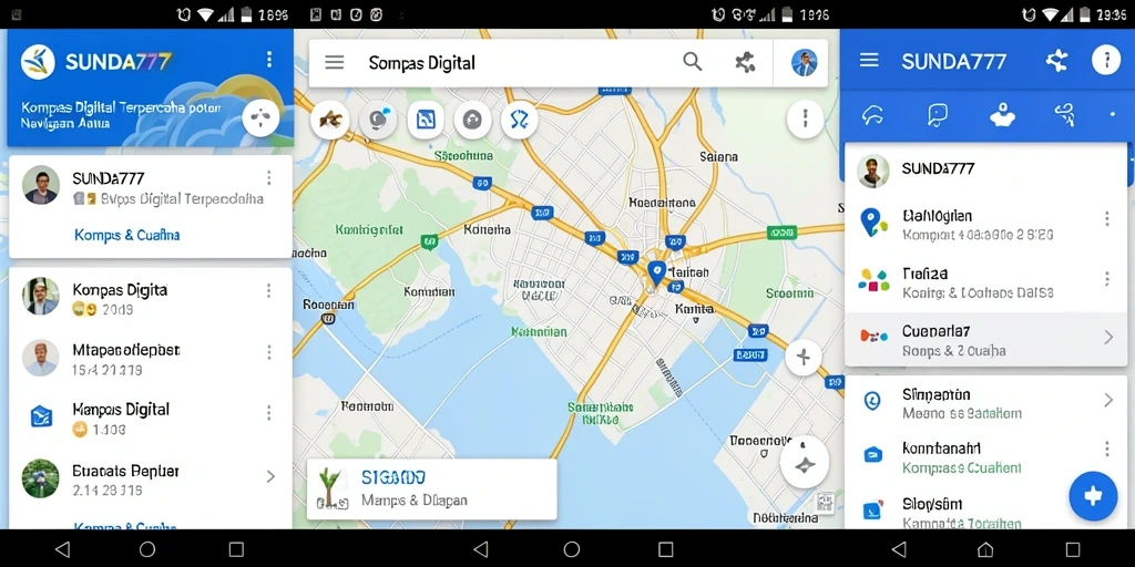 Antarmuka SUNDA777 menampilkan fungsi Kompas Digital yang mudah digunakan.