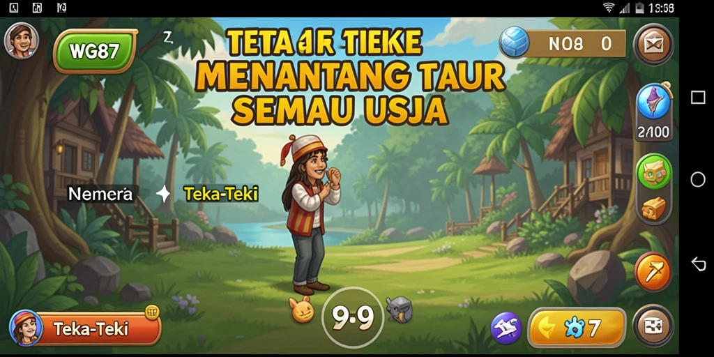Antarmuka permainan Teka-Teki WG87 menampilkan tantangan yang menakjubkan.