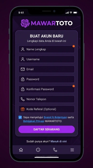 Cara Mudah Daftar Akun Mawartoto untuk Pengguna Android
